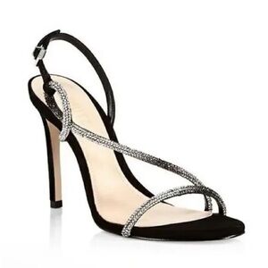 Schutz Black and Silver Women's Heels